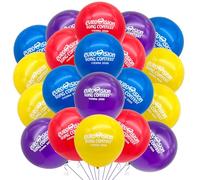 Eurovision Contest Decorations Eurovision Party Decorations 2026 Balloons Red Black Yellow Blue Vienna Event Decor For Theme Parties Garden Restaurant Yard Party Supplies Indoor Outdoor - 20PCS