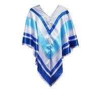 EUROVISION DISCO QUEEN COSTUME PONCHO CAPE MICROPHONE 70'S CELEBRITY SUPER DISCO