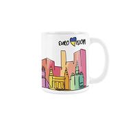 Eurovision Liverpool City 2023 Skyline Design Mug - Souvenir Present Coffee/Tea Gift
