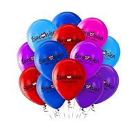 Eurovision Party Decorations 2026, 20 Pcs Eurovision Balloons with Ribbons, Multicolour Latex Balloons for Song Contest Decorations, Garden Home Bar Street Club Party Supplies