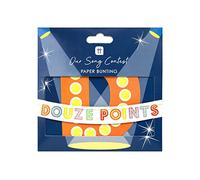 Talking tables Eurovision Decorations Banner Bunting Perfect for Viewing Parties-2 Metres, Mixed Colours