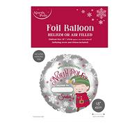 Eurowrap 18" Christmas Foil Balloon Xmas Party Decoration Suitable for Hellium Special Delivery Personalise Elf North Pole Includes String and Sticky Tabs
