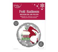 Eurowrap 18" Christmas Personalised Merry Christmas Foil Balloon Xmas Party Decoration Suitable for Hellium Special Delivery Elf Gonk Includes String and Sticky Tabs