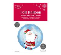 Eurowrap 18" Christmas Santa Cute Foil Balloon