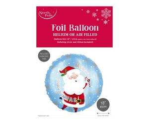 Eurowrap 18" Christmas Santa Cute Foil Balloon