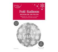 Eurowrap 18" Let Is Snow Christmas Foil Balloon