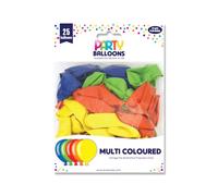 Eurowrap 25 Party Balloons Assorted Pack of 6 12924-MCC