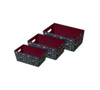 Eurowrap 3 Woodland Christmas Hamper Basket Nested Gift Boxes Make Your Own Gift Hamper