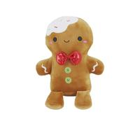 Eurowrap 8" Plush Christmas Soft Plush Toy - Gingerbread Man - Christmas Themed Soft Toy - Adorable Christmas Plush Gingerbread Man - Perfect for Children, Presents for Kids