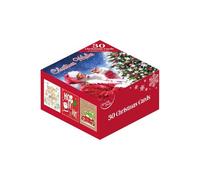 Eurowrap Assorted Christmas Cards with Envelopes Bulk Box - Mixed Cute and Traditional Xmas Greeting Card Designs - Festive Santa Snow House and Christmas Tree Cards - Box of 30