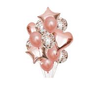 Eurowrap Balloon Set (Pack Of 14) Rose Gold (One Size)