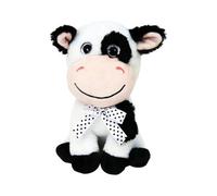 Eurowrap Black And White Cow Plush Toy 8" - Soft Toy