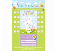 Eurowrap Childrens/Kids Pin The Tail On The Rabbit Easter Party Game (One Size) (Green)