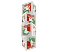 Eurowrap Christmas Balloon Boxes Decorations Set of 4 Includes 18 Balloons and 4 Adhesive Christmas Shapes