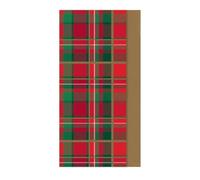 Eurowrap Christmas Red/Green Tartan 8 Sheets Decorative Tissue Paper for Gift Wrapping Present Crafts Wrapping Paper 50cm x 70cm - Festive Tissue Paper - Christmas Tissue Paper