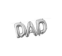 Eurowrap Dad Fathers Day Foil Balloon Silver (One Size)