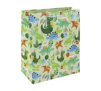 Eurowrap Dinosaur Party Gift Bag With Gift Tag Boys Kids Happy Birthday Gift Wrap Occasion Present Large