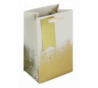 Eurowrap Distressed Swing Tag Perfume Bag (Pack Of 6) Cream/gold (One Size)