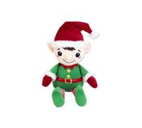 Eurowrap Elf Plush 8" - Festive Christmas Soft Toy with Santa Hat & Green Elf Outfit - Cute Cuddly Decoration & Gift for All Ages