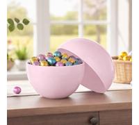 Eurowrap Extra Large Light Pink Jumbo Plastic Refillable Easter Egg 35.6cm - Giant Fillable Easter Egg for Hunts, Gifts, Toys & Treats