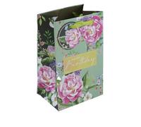Eurowrap Floral Happy Birthday Perfume Bag (Pack Of 6) Multicoloured (One Size)