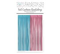 Eurowrap Foil Party Curtain Baby Blue/pink (One Size)