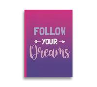 Eurowrap Follow Your Dreams A4 Lined Notepad 100 Sheets