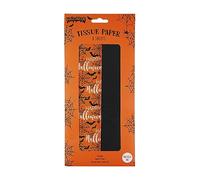 Eurowrap Halloween 8 Sheets Decorative Tissue Paper for Gift Wrapping & Crafts Halloween Themed Orange and Black