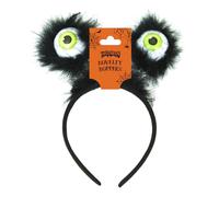 Eurowrap Halloween Monster Eyeball Head Boppers with Fluffy Trim Headband Hat Scary Accessories Headwear