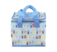 Eurowrap - Insulated Lunch Bag - Beach Huts Lunch Box - Food Tote and Men - Insulated Shopping Bags, Thermal Lunch Box, Meal Prep Bag, Lunch Containers - Made with Woven Materials