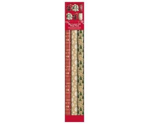 Eurowrap Kraft Paper Gift Wrap Set - 9 Piece Recyclable Christmas Wrapping Kit with 3 Rolls, Bows & Ribbon - Eco-Friendly Brown Kraft Paper Gift Wrap for Festive Presents