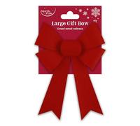 Eurowrap Luxury Large Red Velour Gift Bow Traditional Christmas Birthday Present Xmas