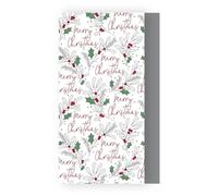 Eurowrap Merry Christmas Wreath 8 Sheets Decorative Tissue Paper for Gift Wrapping Present Crafts Wrapping Paper 50cm x 70cm