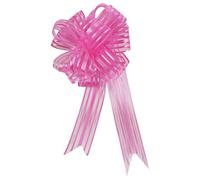 Eurowrap Organza Pull Gift Bow for Gift Wrapping Presents 50mm Pink Valentines Birthday Mothers Day Occassions Christmas