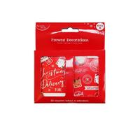 Eurowrap Pack Of 10 Santa Claus Christmas Red Gift Tags & Sticker Sheets