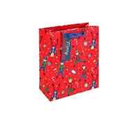 Eurowrap Pack Of 12 Christmas Nutcracker Medium Gift Bags