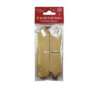 Eurowrap Pack Of 24 Christmas Kraft Pull Bows