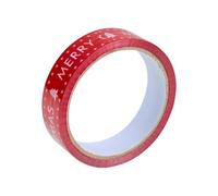 Eurowrap Printed Christmas Gift Tape Red/white (One Size)