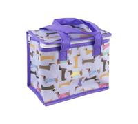Eurowrap Reusable Insulated Lunch Bag - Sausage Dog Design, 21cm x 14cm x 18cm, Durable PP Woven Cooler Bag for Lunches, Snacks, and On-The-Go Meals
