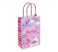 Eurowrap Unicorn Party Bags (Pack of 6) in Pale Pink Eurowrap Pale Pink