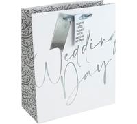 Eurowrap White Kraft Wedding Day Gift Bag With Gift Tag Design By Jeff Banks 100% Recyclable