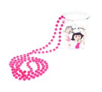 Eurowrap Women's Night Hen Party Shot Glass Bead Necklace in Pink Eurowrap Pink One Size