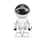 Eurrowebb Robot WiFi Camera 1080P Infrared Vision, White and Black, Wifi and IP Connectivity, Micro SD Card Slot, Motion Detection Alert, Alarm, HD Video with Sound, Two-Way Audio