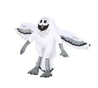 Eurxxq Plush Snow Owl Stuffed Animal, White with Gray Accents, Decorative Standing Bird Figure, 40x30 cm