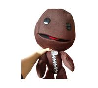 Eurzxc Little Big Planet Sackboy Plush Toy, Brown Knitted Character, Gaming Collectible