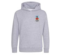 Eusebio World Cup Sticker Kids Hoodie - Gray / 7-8 years