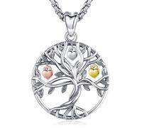 Eusense Tree of Life Necklace for Women 925 Sterling Silver Family Tree Pendant Jewellery for Girls