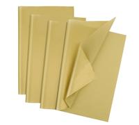EUSOAR Gold Tissue Paper - 100 Sheets Pack Golden Tissue Paper for Gift Bags 50x35cm - Gold Wrapping Paper for Gifts - Packaging Paper for Birthday New Year Presents Crafts Flower
