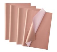 EUSOAR Rose Gold Tissue Paper - 100 Sheets Gift Wrap Tissue Metallic - Rose Gold Tissue Paper for Gift Bags 50x35cm - Wrapping Tissue Paper for Birthday Wedding Gift Packing Crafts Flower Decoration