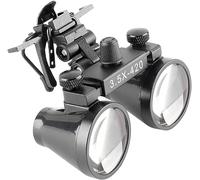 EUSTOMA Binocular Loupes 2.5X/3.5X Clip on Eyeglasses Magnifying Glass for Lab Research Observation DY-101 (3.5X)